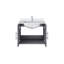 Meuble-lavabo de salle de bain 24 po X P 22 po D, dessus en quartz blanc et ensemble de robinet-1938704116-1938704121