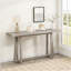 Console de 59,84 po, élégante table d'entrée rectangulaire, console d'extérieur pour patio, table de vestibule robuste, canapé d'entrée, couloir, salon, chambre à coucher et patio, gris-2003797993