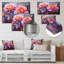 «Pink Misty Rose Spectrum», art mural en métal arc-en-ciel II-408687373