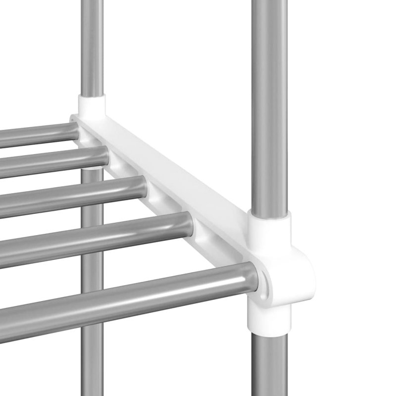 Microwave Shelf White 51x27x63 cm Aluminium