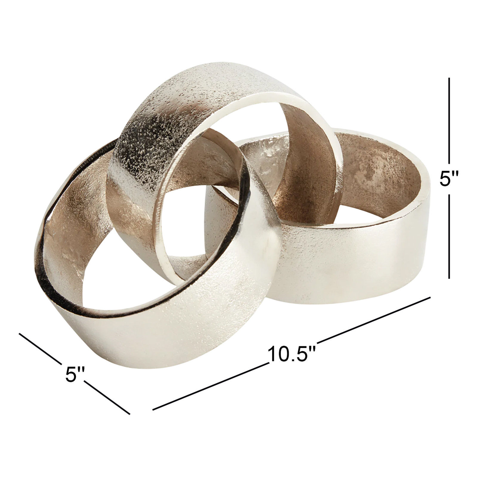 CORBIN ROUND CHAIN SCULPTURE, Silver