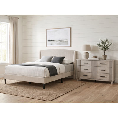 Aaryahi Contemporary Solid Wood 2 Pieces Bedroom Set