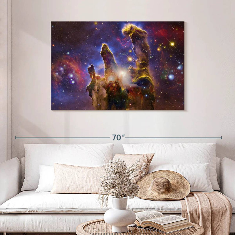 Nébuleuses et étoiles, H 30 po x l 45 po