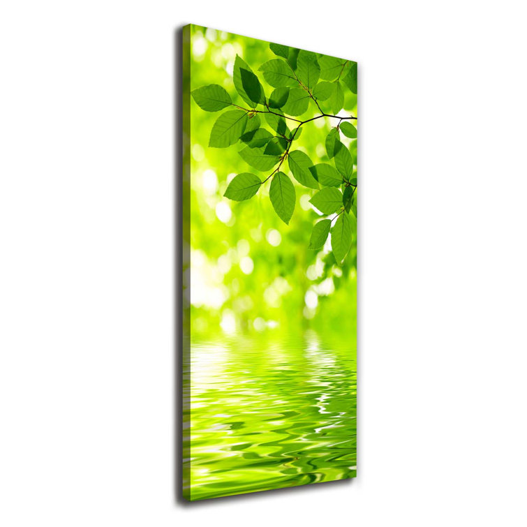 Latitude Run Green Leaves - Wrapped Canvas Art Prints | Wayfair.co.uk