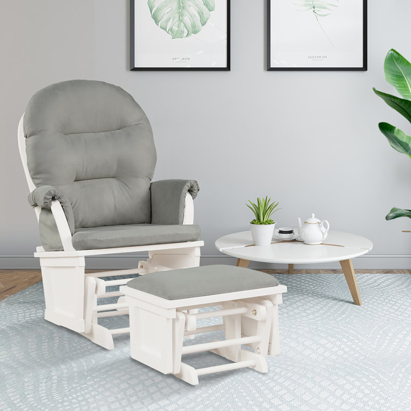 Chaise berçante Abdifatah, Gris clair