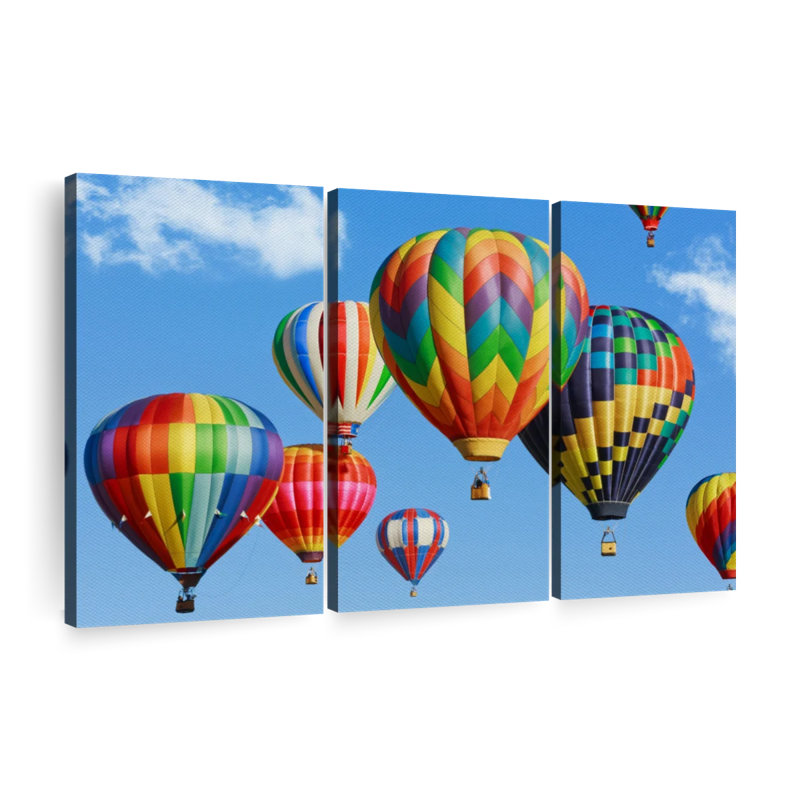 «Rainbow Hot Air Balloon» sur, H 36 po x l 57 po