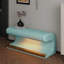 Banc rembourré contemporain en cuir avec capteur à DEL pour usage intérieur, revêtement et mouvement de vestibule moderne-1897133443