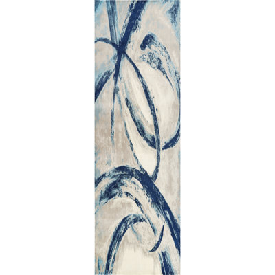 Ellisa Damian Machine Woven Abstract Area Rug