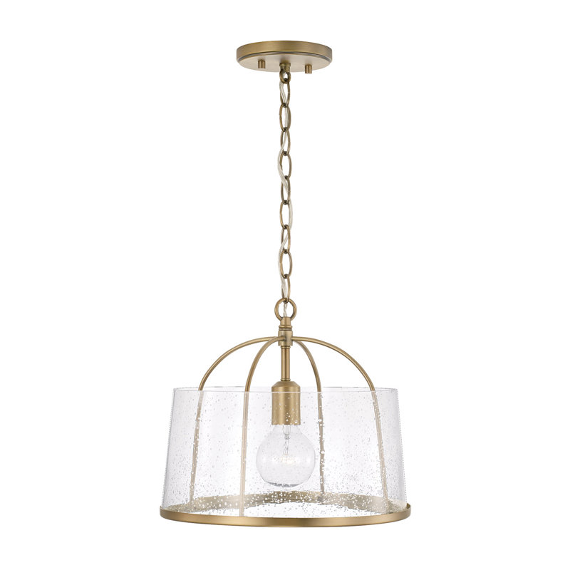 Lenhart 1 - Light Simple Pendant, Aged Brass