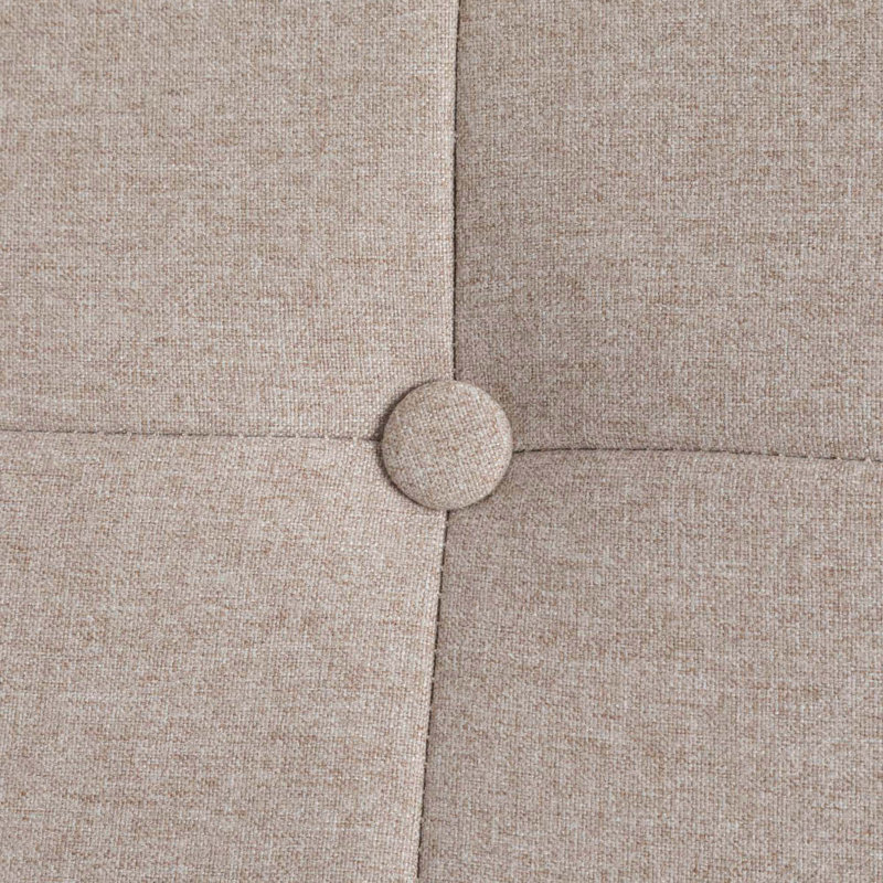 Ayna Upholstered Armchair, Sandy Beige Fabric Polyester Blend/Cotton Blend 