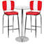 Round Glass Top Metal Base Dining Table