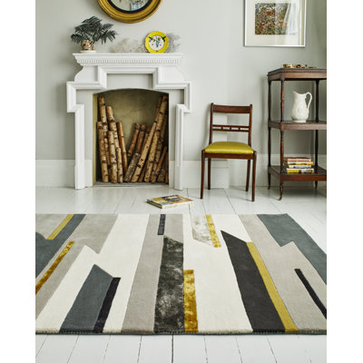 Louise Tufted White Area Rug