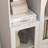 MDF Painted Cabinet With Glass Doors And Drawer Entryway Cabinet Console Cabinet Open Storage Space-1179114902