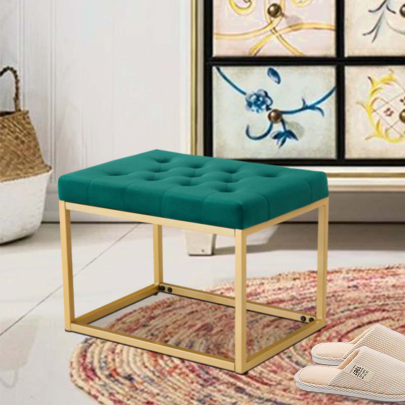 Repose-pieds Velvet, Velours vert foncé