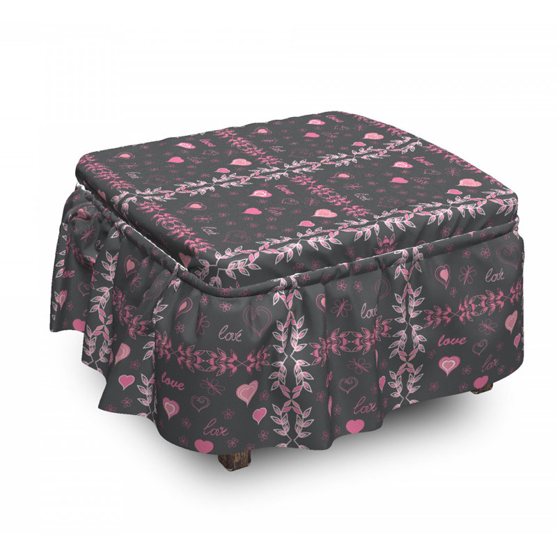 Housse pour repose-pieds love spring