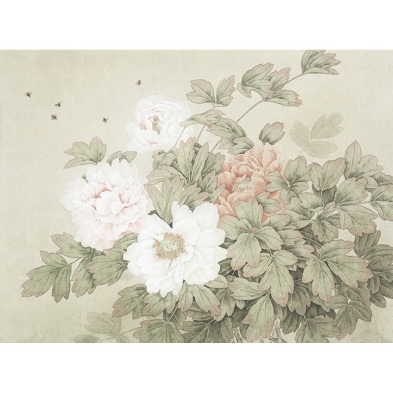 Floral Wall Mural, 9.5' L x 17' W