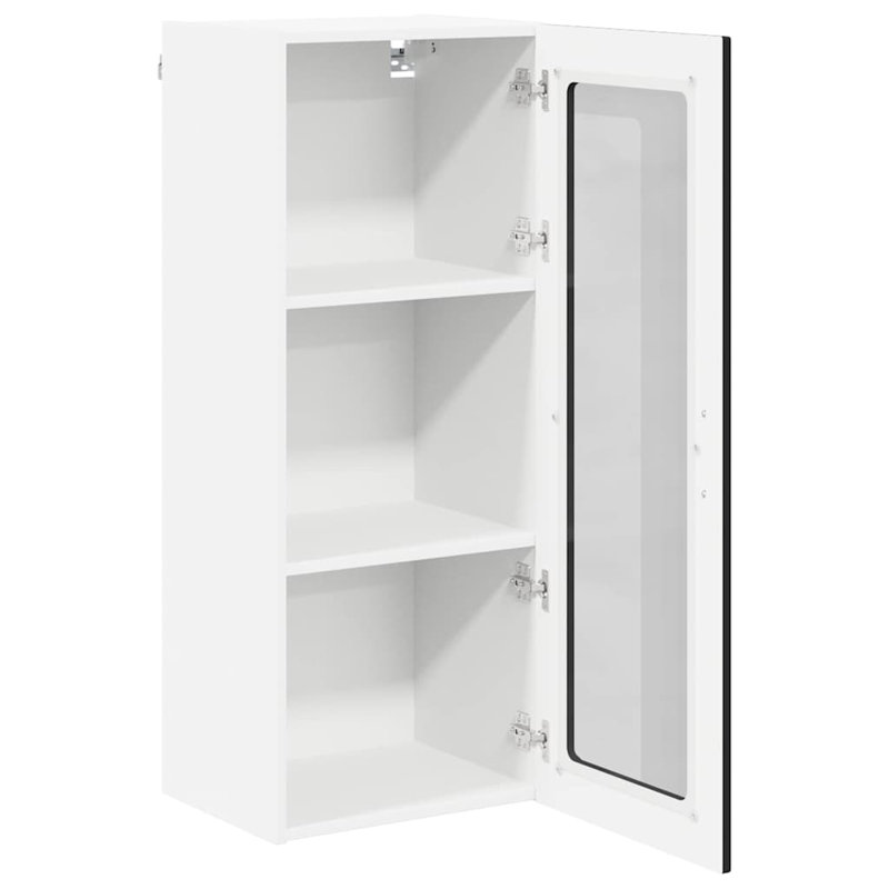 Vidaxl Kitchen Cabinet White 40 X 31 X 100 Cm Engineered Wood, Black