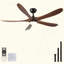 Ventilateur de plafond 62 po avec lumières DEL-1838649968