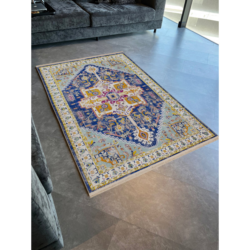 Tapis rectangulaire intérieur / extérieur Scotney, Rectangle 2 pi 7 po x 7 pi 10 po