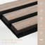 Ensemble de 2 panneaux muraux à lattes 3D pour mur intérieur en noyer (ensemble de 2 / 31,50 pieds carrés)-117007231