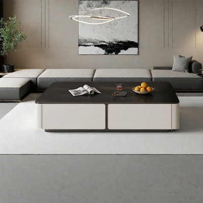 Table basse rectangulaire italienne en ardoise