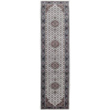 Wool Oriental Area Rug in Ivory