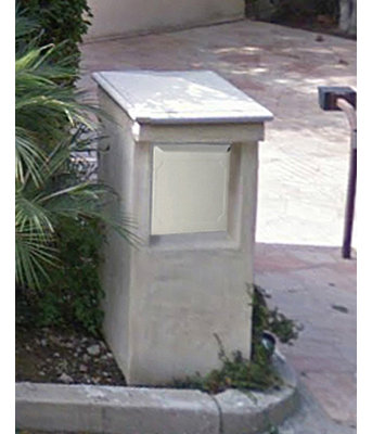 Steel Package Drop with Newspaper Compartment
