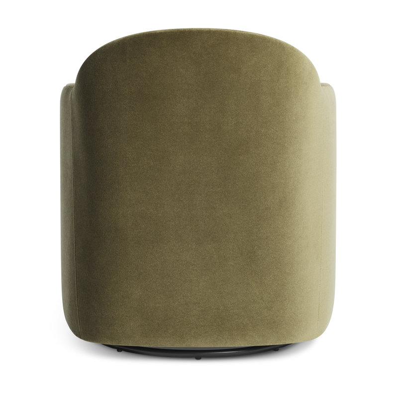 About Face Swivel Armchair, Moss Velvet