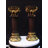 Vintage European Elephant Roman Column Resin Candle Holder Set of 2 (10.3" Tall) – Home Table Wedding Decor Sculpture