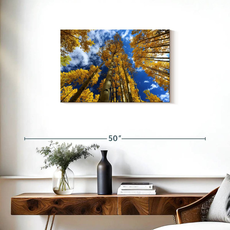 Harnek Gold Leafed Aspens, 20" H x 30" W