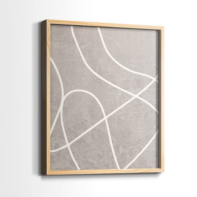 Fissures I Framed Print - Solid Wood