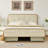 Nelsie Upholstered Platform Storage Bed With 4 Drawers-113006504