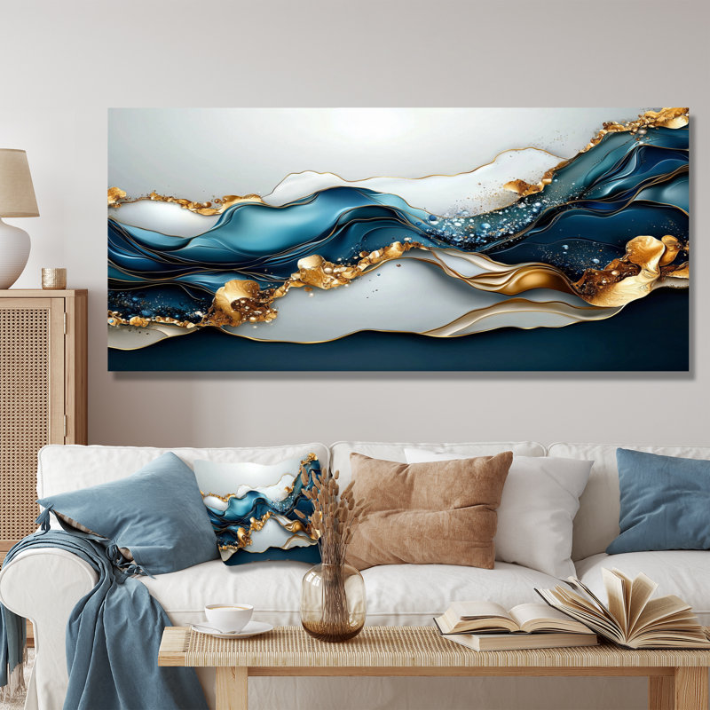 «Blossoming Universe», impression murale moderne, 28" H x 60" W