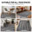 Bohemian Stripe Lines Shag Rug – White – Medium Pile, Textured Look, Easy To Clean-978657288