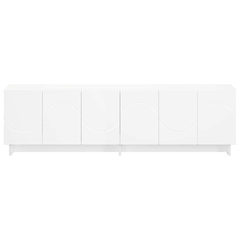 TV Stand, 40cm H x 140cm W x 34.5cm D, White