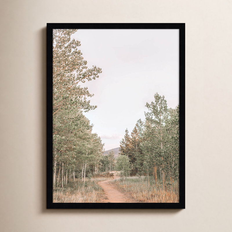 «Carbie Winding Path» par Alicia Abla - reproduction d'un seul cadre, Noir, H 25 po x l 19 po x P 1 po