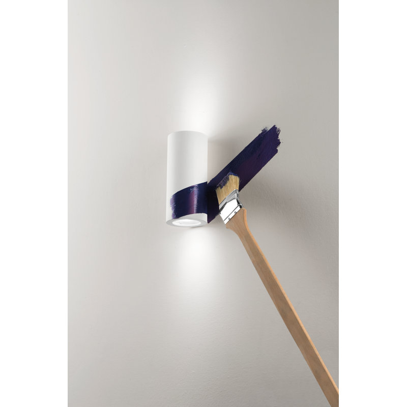 Gypsum Up & Downlight, 24cm H x 14cm W x 12cm D