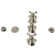 Victorian Three-Handle Widespread Vertical Bidet Faucet