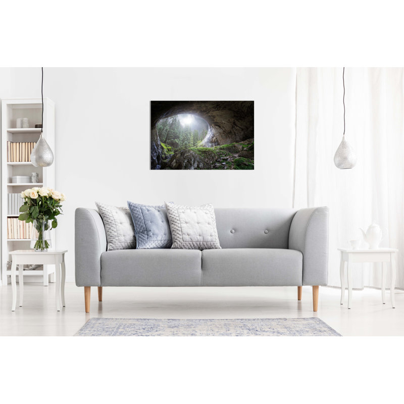 Hidden Cave & Open Sky - Wrapped Canvas Print, 20cm H x 31cm W