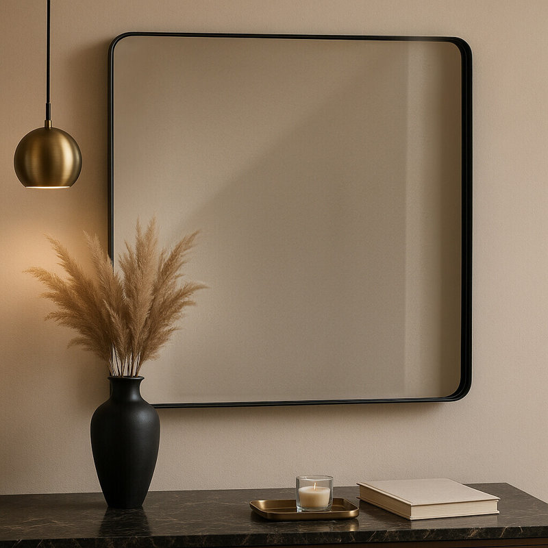 Kipling Solid Wood Flat Wall Mirror