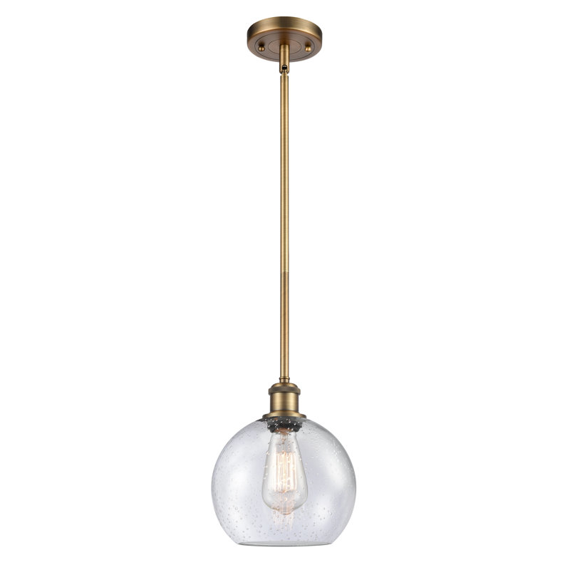 Anchondo 1 - Light Single Pendant, No Bulb Included, Brushed Brass, Seedy