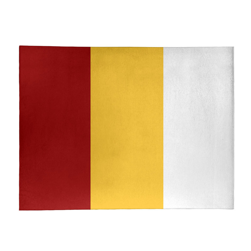 Tapis de zone rouge/jaune, Rectangle 9 pi x 12 pi
