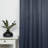 Jhonathon Basketweave Printed Room Darkening Curtain Pair-1457348502-1457348489