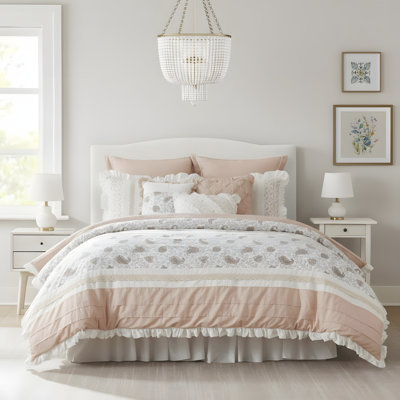 Cotton Percale Comforter 9 Piece Set