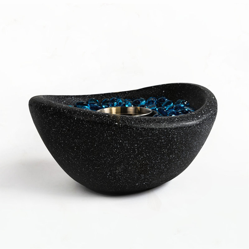 Tabletop Fire Pit Black, Outdoor & Indoor Fire Pit