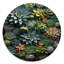 Marius - art floral rond en métal-109712221