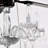 52'' Crystal Shade Ceiling Fan Lamp ,3 Speed ,4 Timing , 5 Reversible Blades Crystal Ceiling Fan ,5PCS*E12  (NO Include Bulb) --  Hand Pull Chain