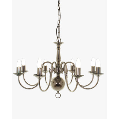 Roosevelt 8 - Light Geometric Chandelier