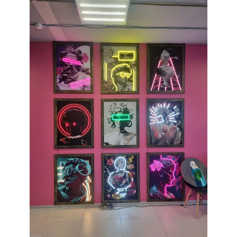 Neon Contemporary Art, 18 po x 24 po