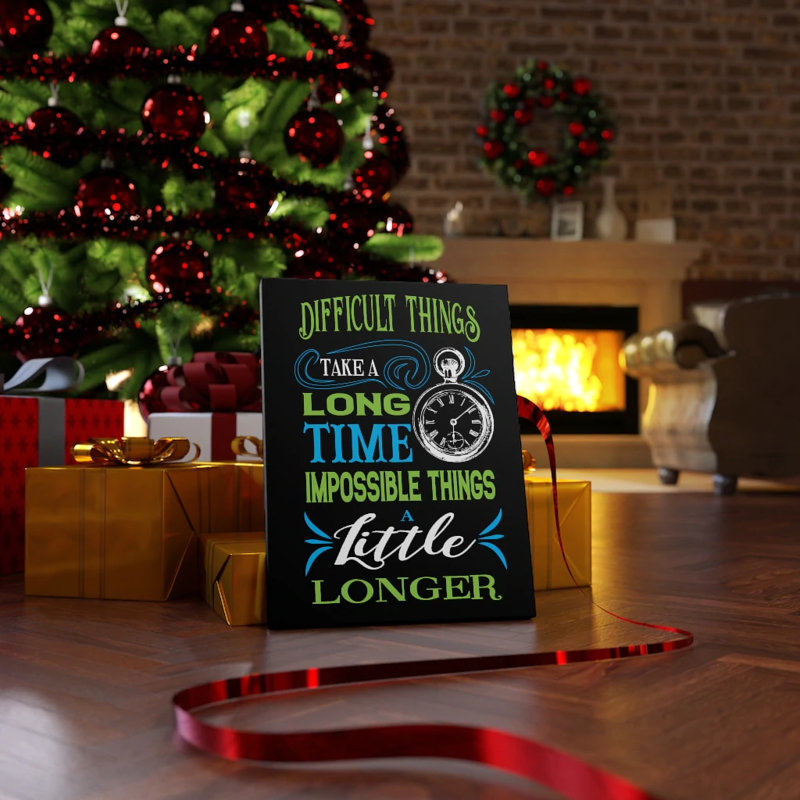 Long Time - Wrapped Canvas Print, 41cm H x 30cm W
